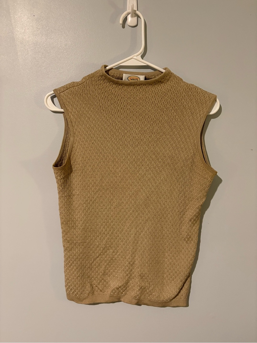 Talbots Petite Sleeveless Knit Top - Camel/Tan